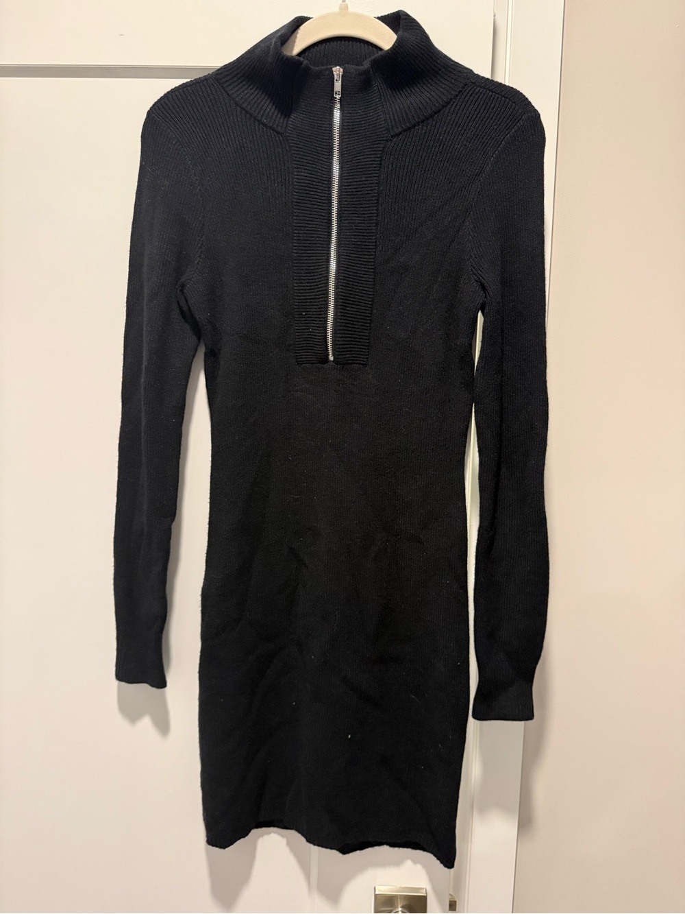 Abercrombie & Fitch Zip-Front Knit Dress